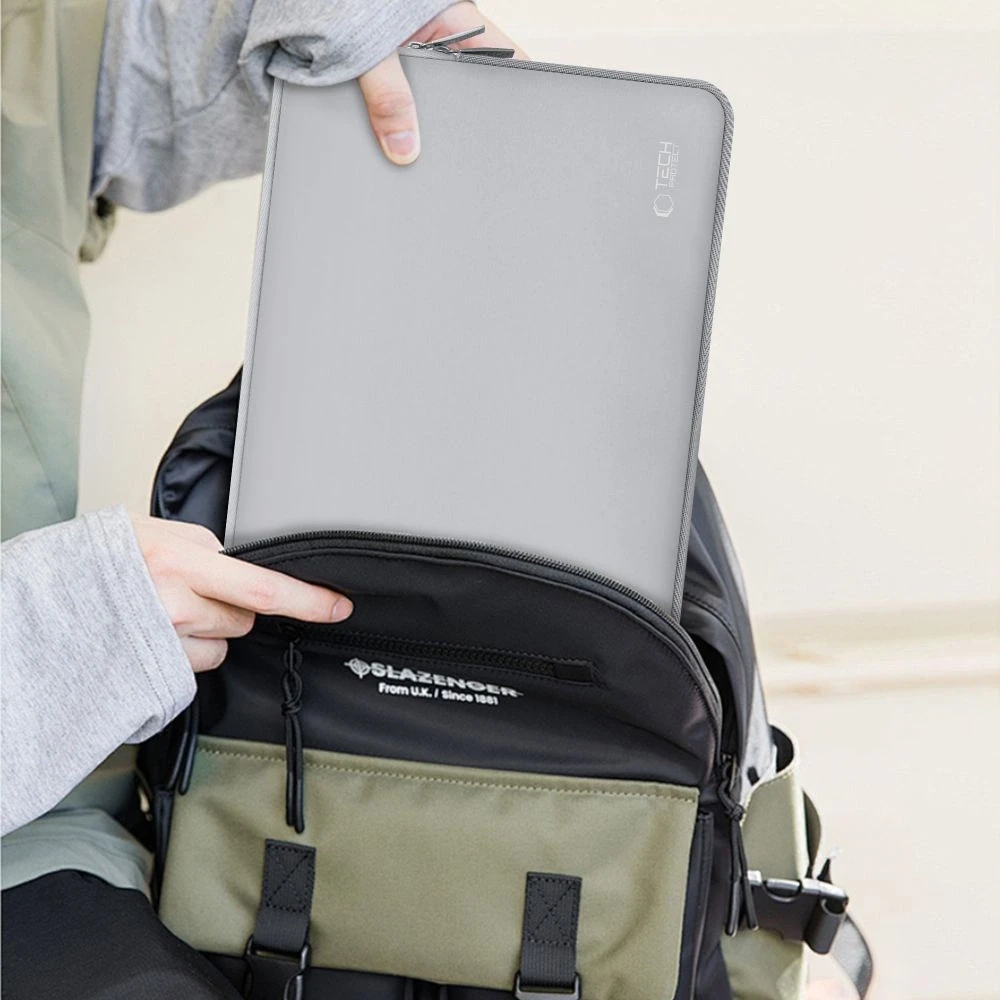 Tech-Protect Neoslim 13-14" Nešiojamas kompiuteris Bag – pilkos spalvos
