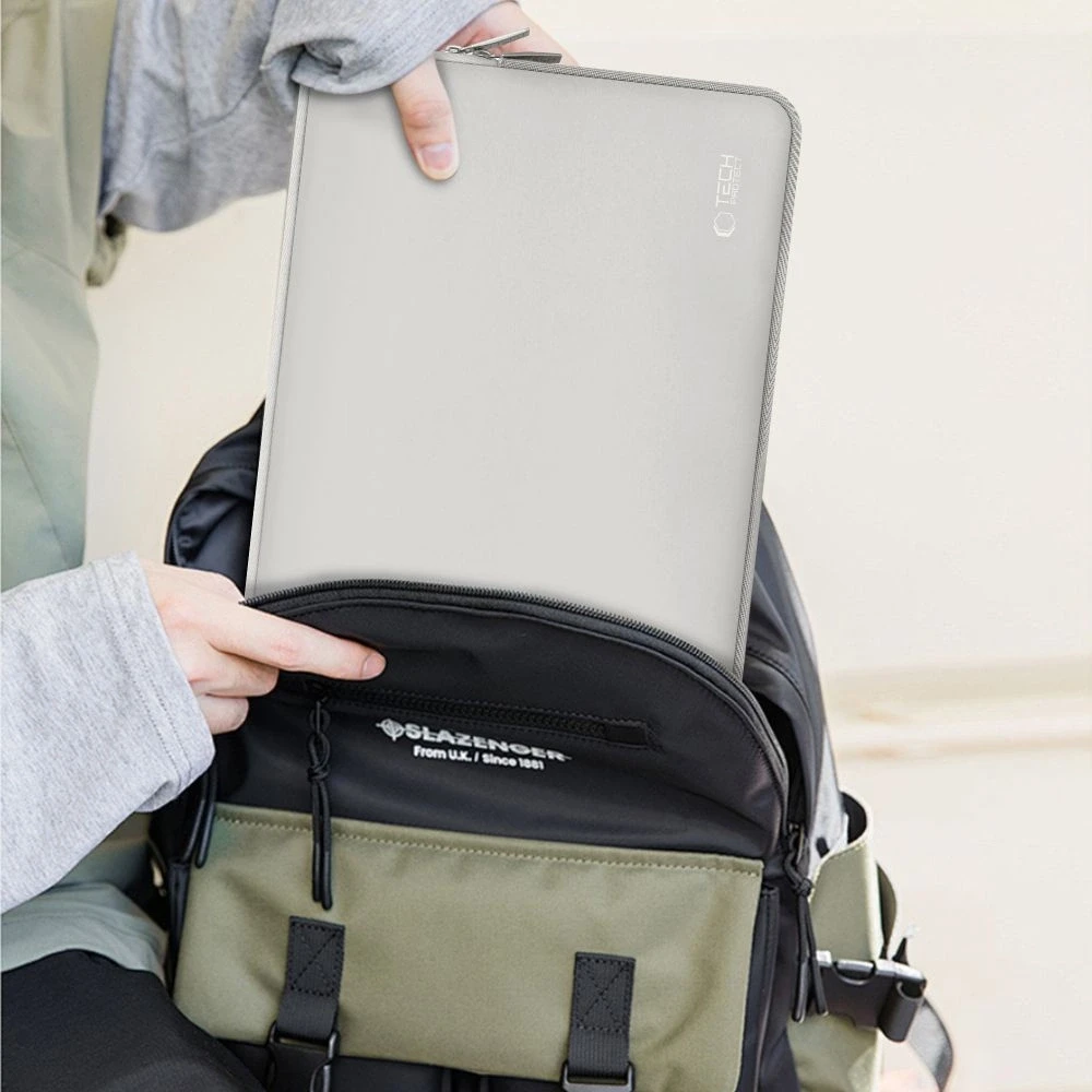 Tech-Protect Neoslim 15-16" Nešiojamas kompiuteris Bag – pilkos spalvos
