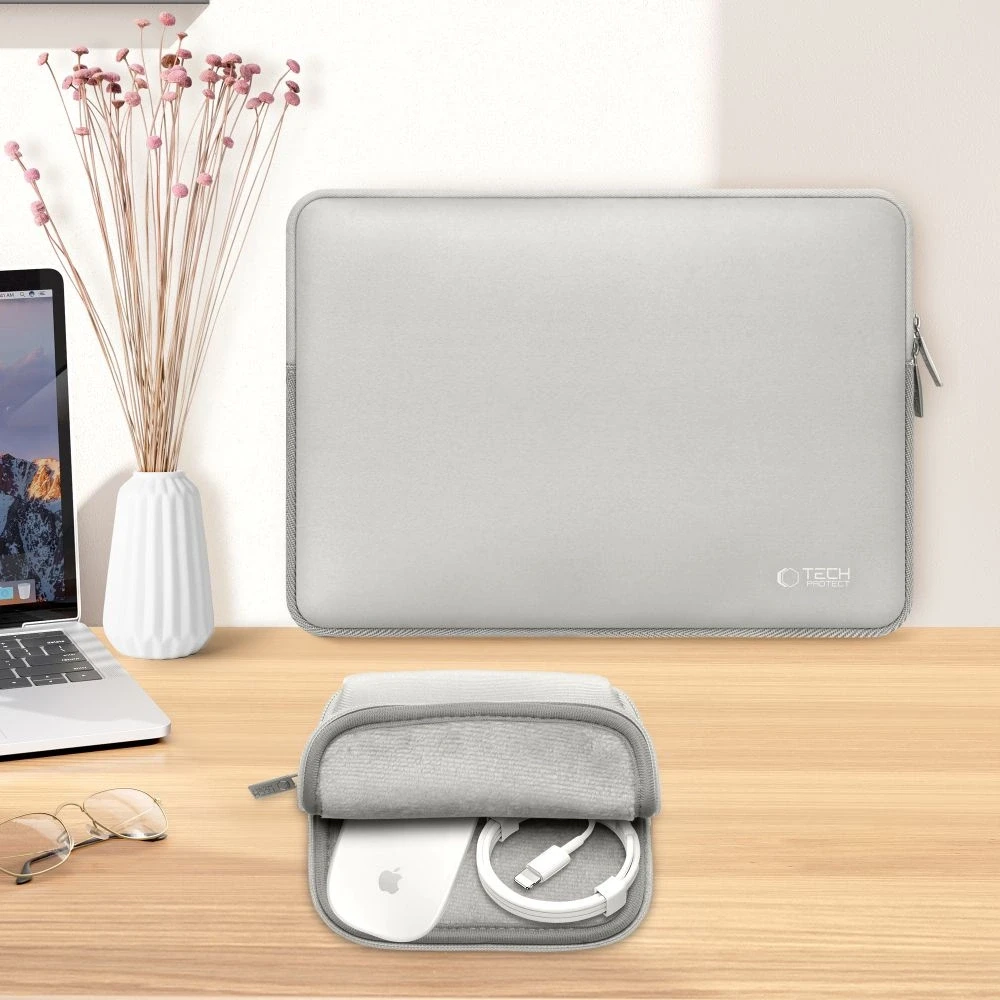 Tech-Protect Neoslim 15-16" Nešiojamas kompiuteris Bag – pilkos spalvos