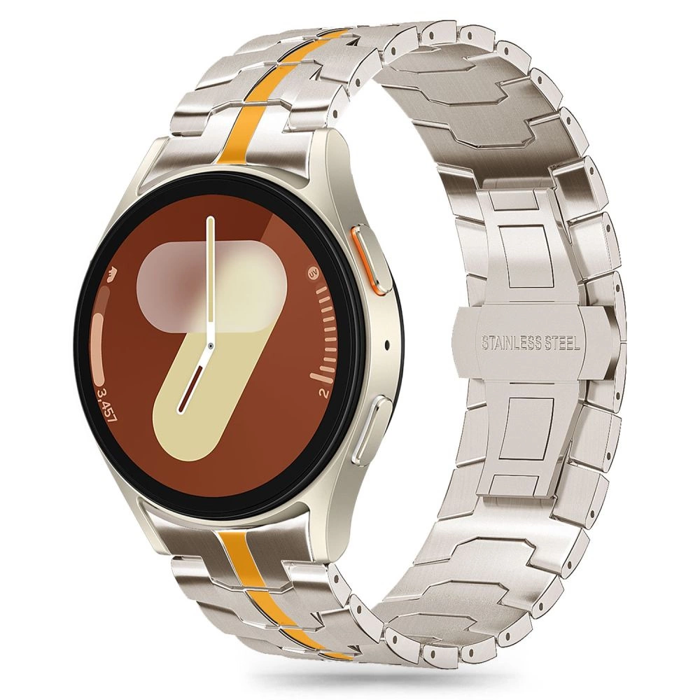„Tech-Protect“ nerūdijančio plieno apyrankė „Samsung Galaxy Watch 4/5/5 Pro / 6/7 / FE“ – titano