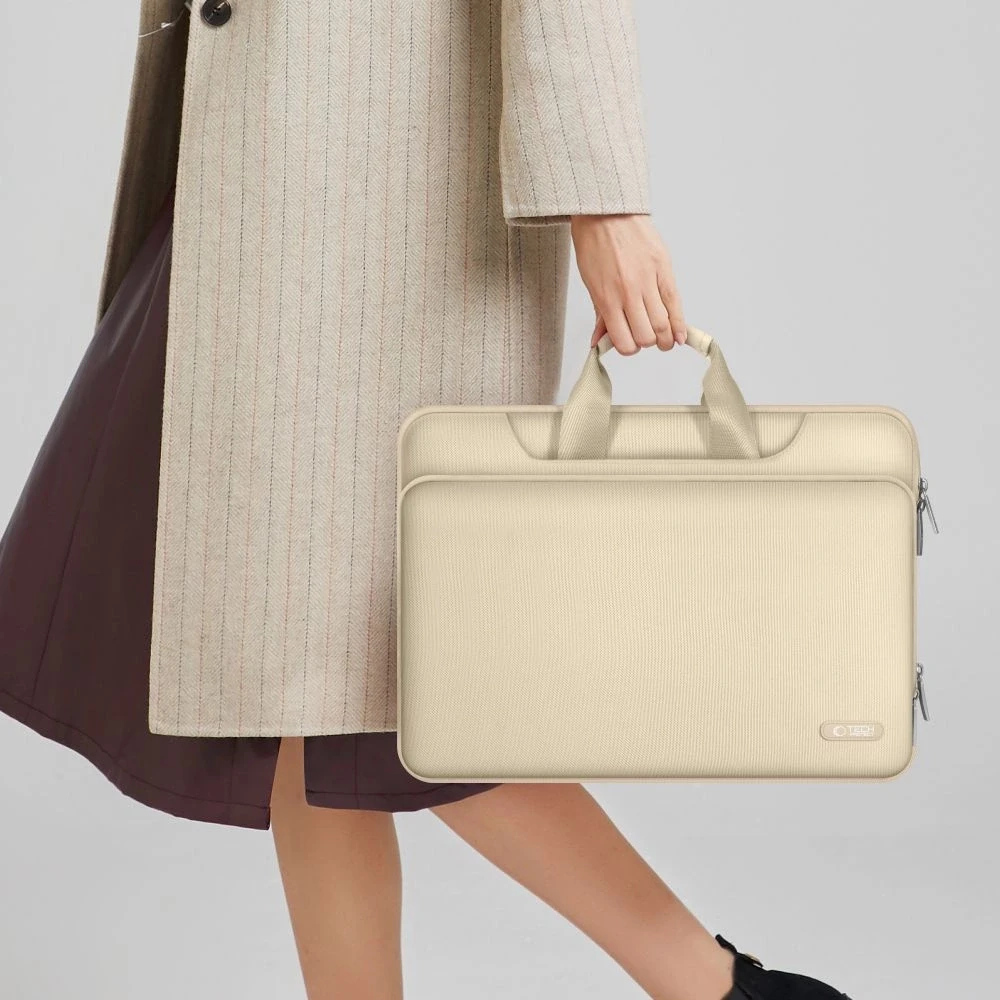 Tech-Protect Pocket 13-14 Nešiojamas kompiuteris Bag - rusvai gelsvas