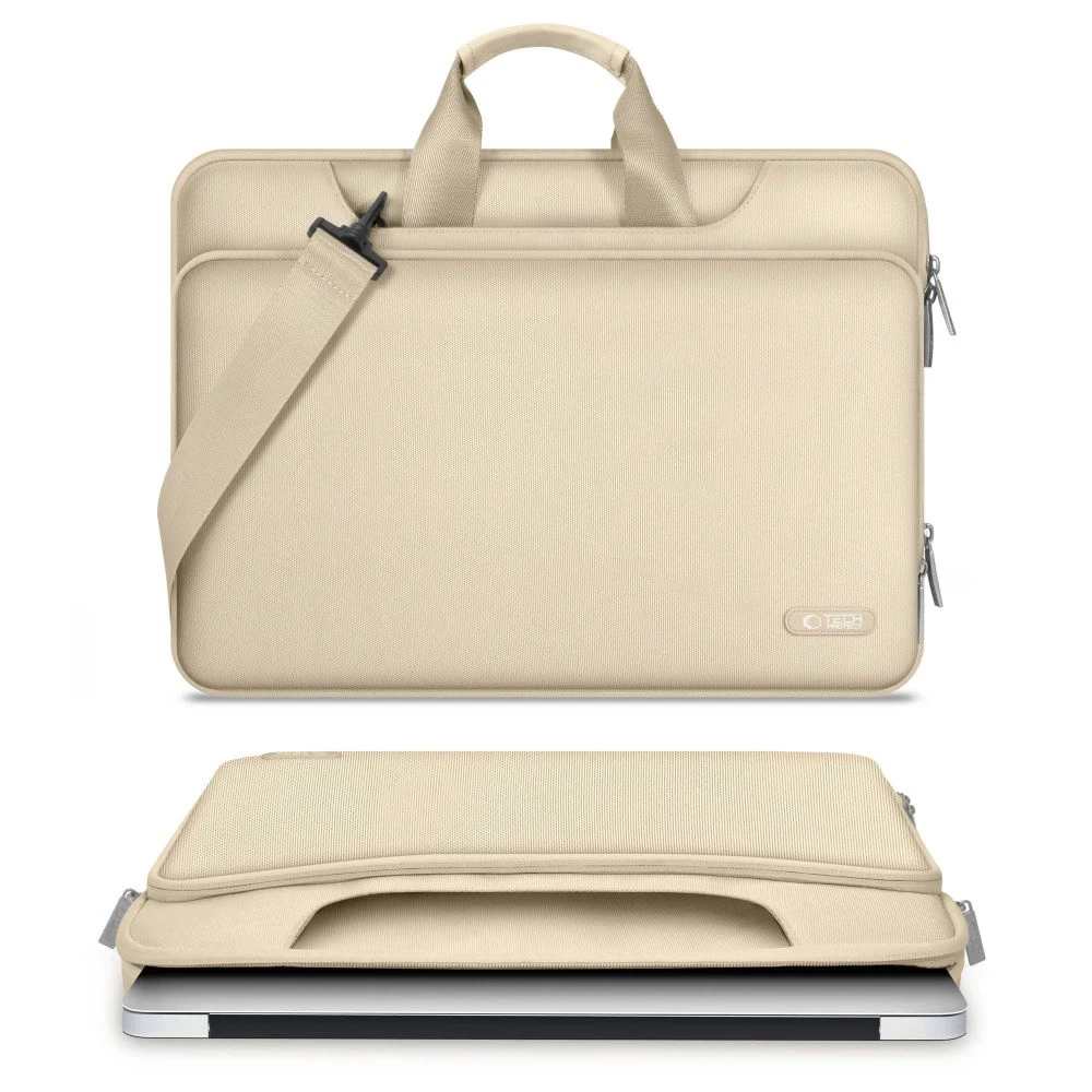 Tech-Protect Pocket 13-14 Nešiojamas kompiuteris Bag - rusvai gelsvas