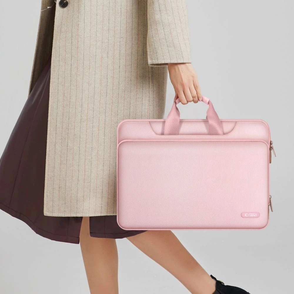Tech-Protect Pocket 15-16 Nešiojamas kompiuteris Bag - Rožinė