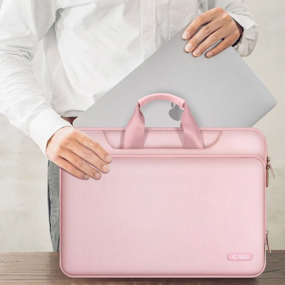 Tech-Protect Pocket 15-16 Nešiojamas kompiuteris Bag - Rožinė