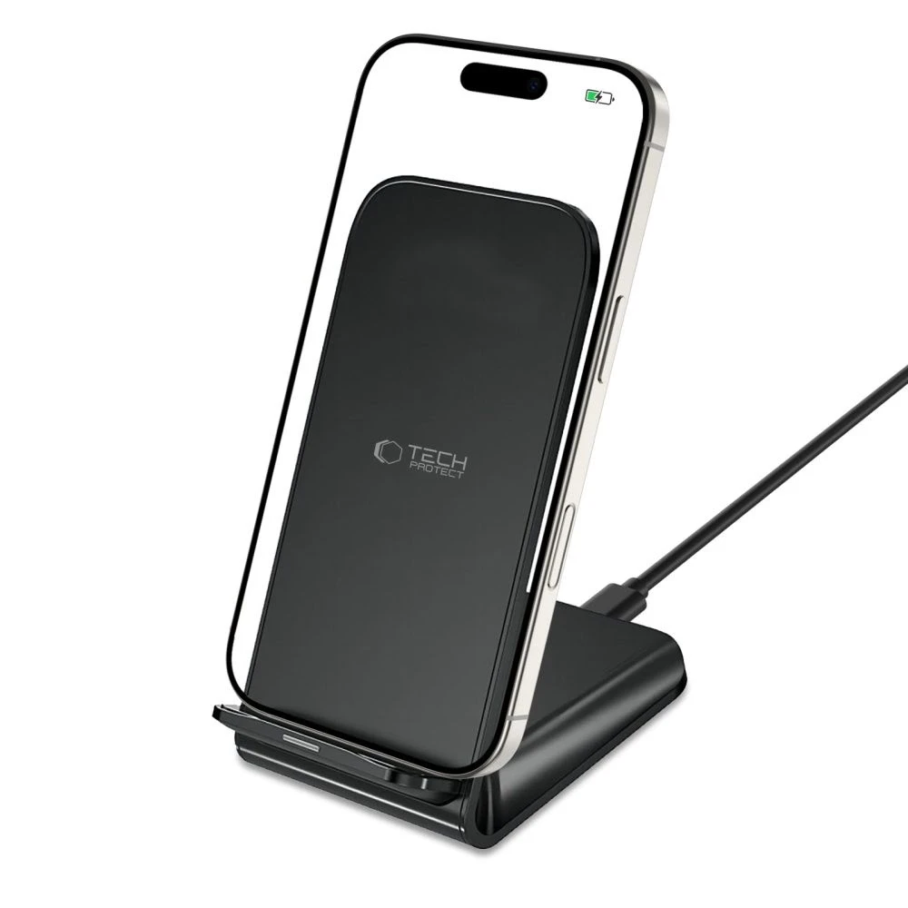 Belaidis įkroviklis 15W Tech-Protect QI15W-S2 juodos spalvos