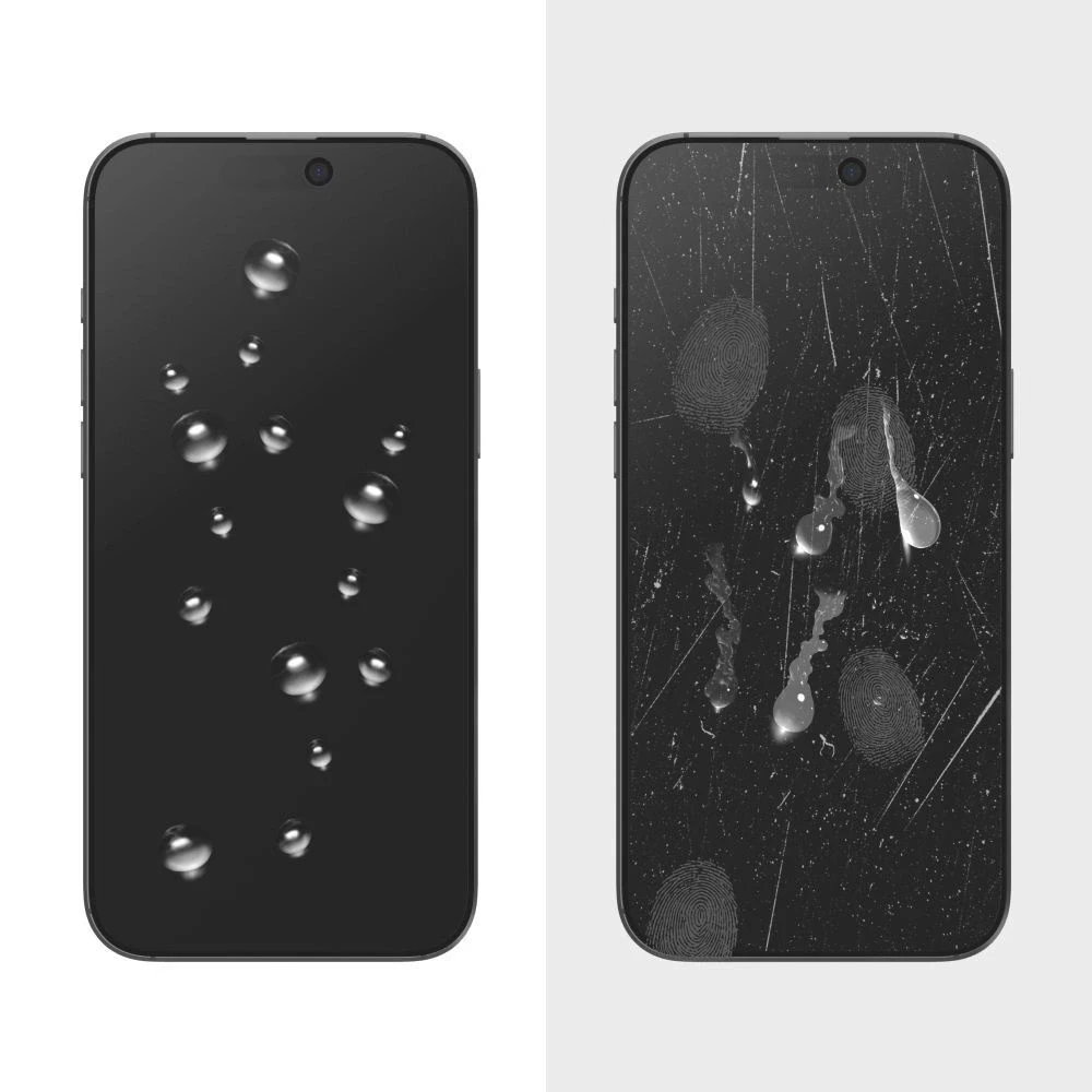 „Tech-Protect Quick Set Spy+“ privatumo stiklų, skirtų „iPhone 16 Pro“, 2 vnt. pakuotėje