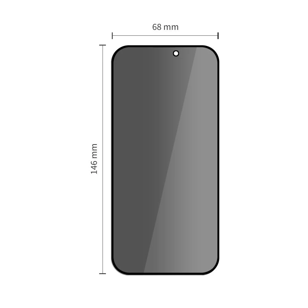 „Tech-Protect Quick Set Spy+“ privatumo stiklų, skirtų „iPhone 16 Pro“, 2 vnt. pakuotėje