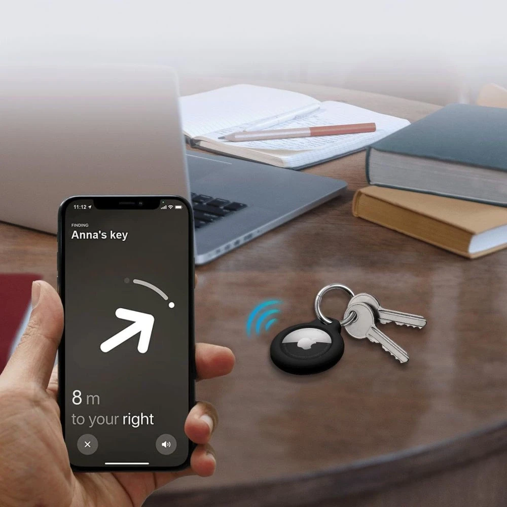Tech-Protect Rough 2-pack Apple AirTag – dėklas telefonui juodos spalvos