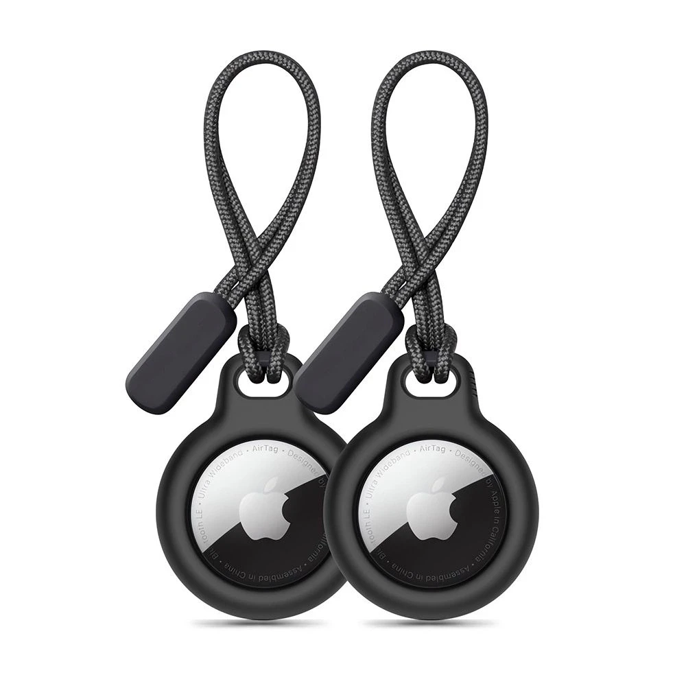 Tech-Protect Rough 2-pack Apple AirTag – dėklas telefonui juodos spalvos