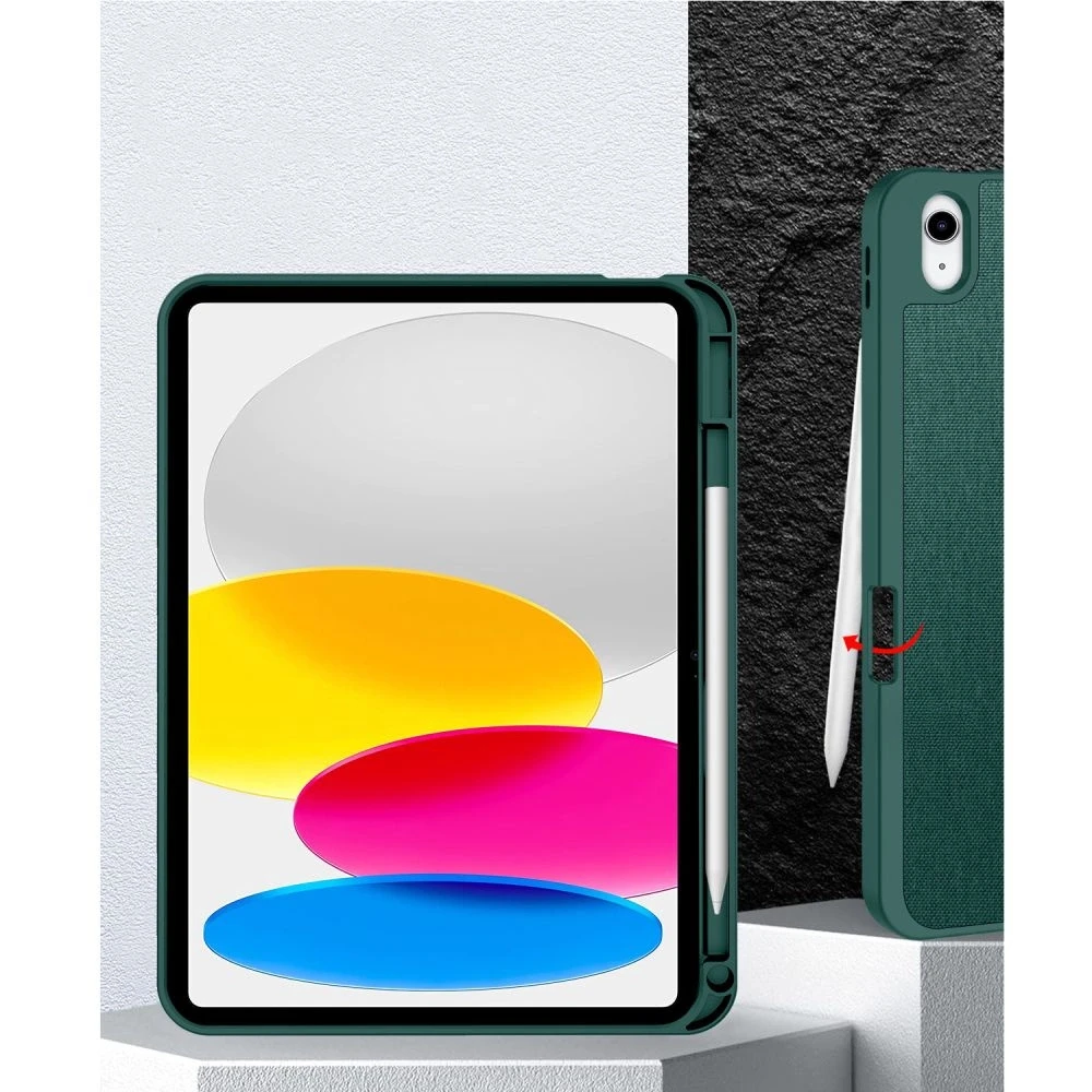 „Tech-Protect SC Pen Canvas“ dėklas iPad 10.9 colio planšetiniam kompiuteriui, 10 / 2022 / 11 colio planšetiniam kompiuteriui, 11 / 2025 - žalias
