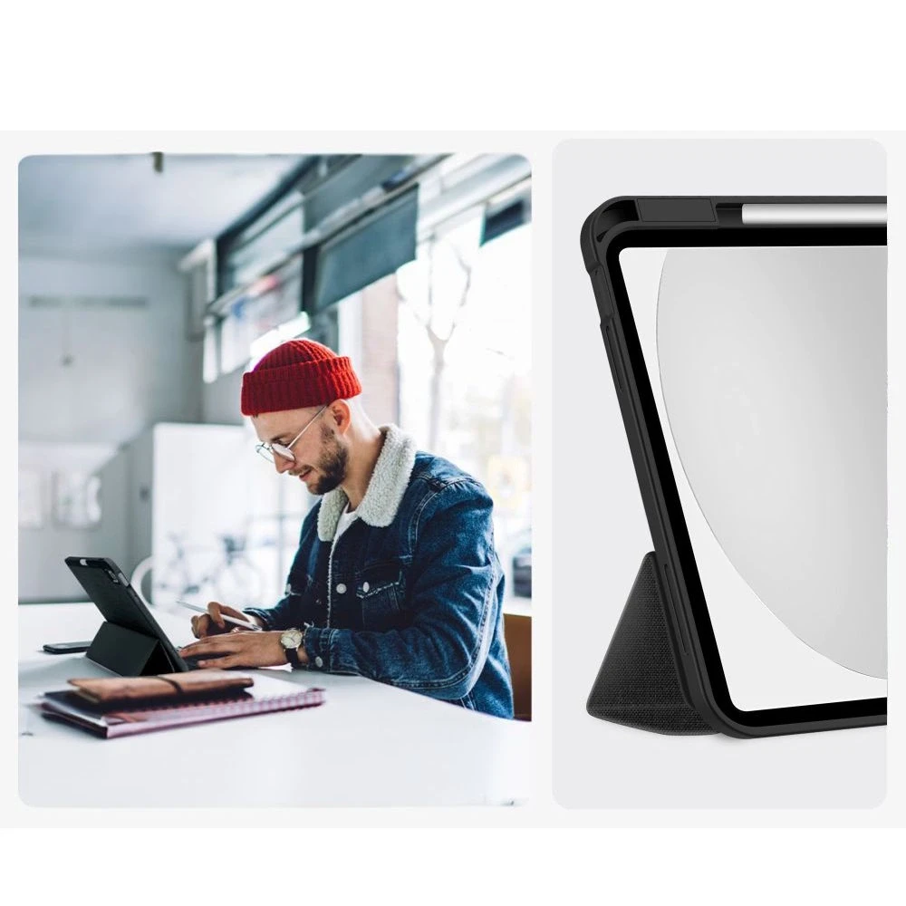 „Tech-Protect SC Pen Canvas“ dėklas iPad 10.9 colio planšetiniam kompiuteriui, 10 / 2022 / 11 colio planšetiniam kompiuteriui, 11 / 2025 - juodas