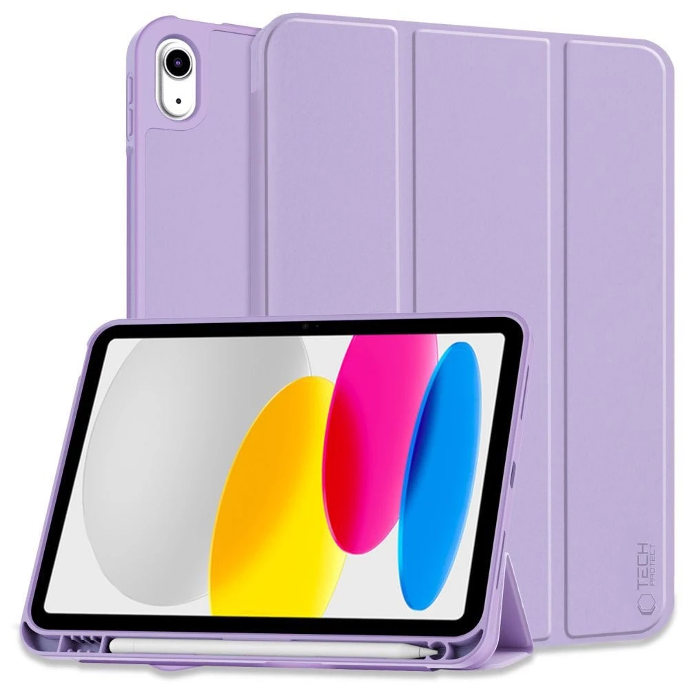 Tech-Protect SC Pen Apple iPad 10 / 2022 / 11” 11 / 2025 – dėklas planšetiniam kompiuteriui violetinės spalvos