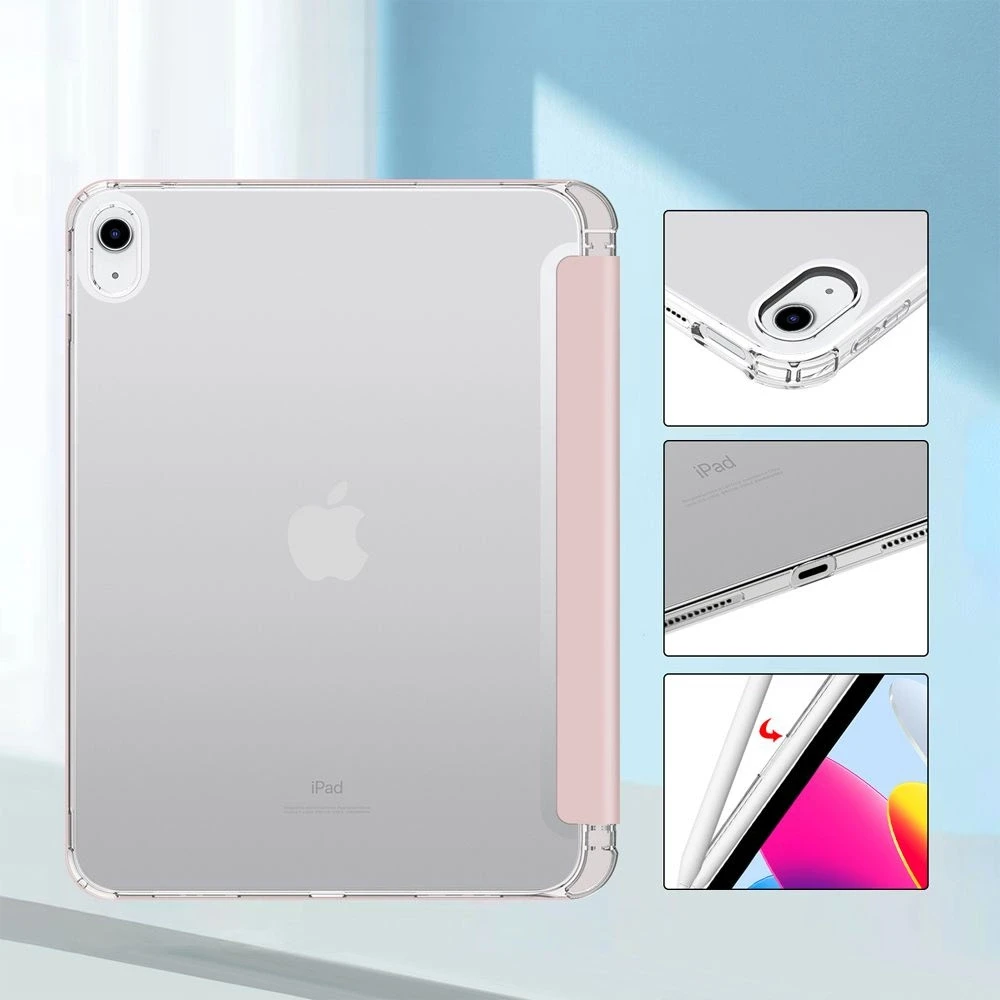 Tech-Protect SC Pen Hybrid Apple iPad 10.9” 10 / 2022 / 11” 11 / 2025 – dėklas planšetiniam kompiuteriui rožinės spalvos