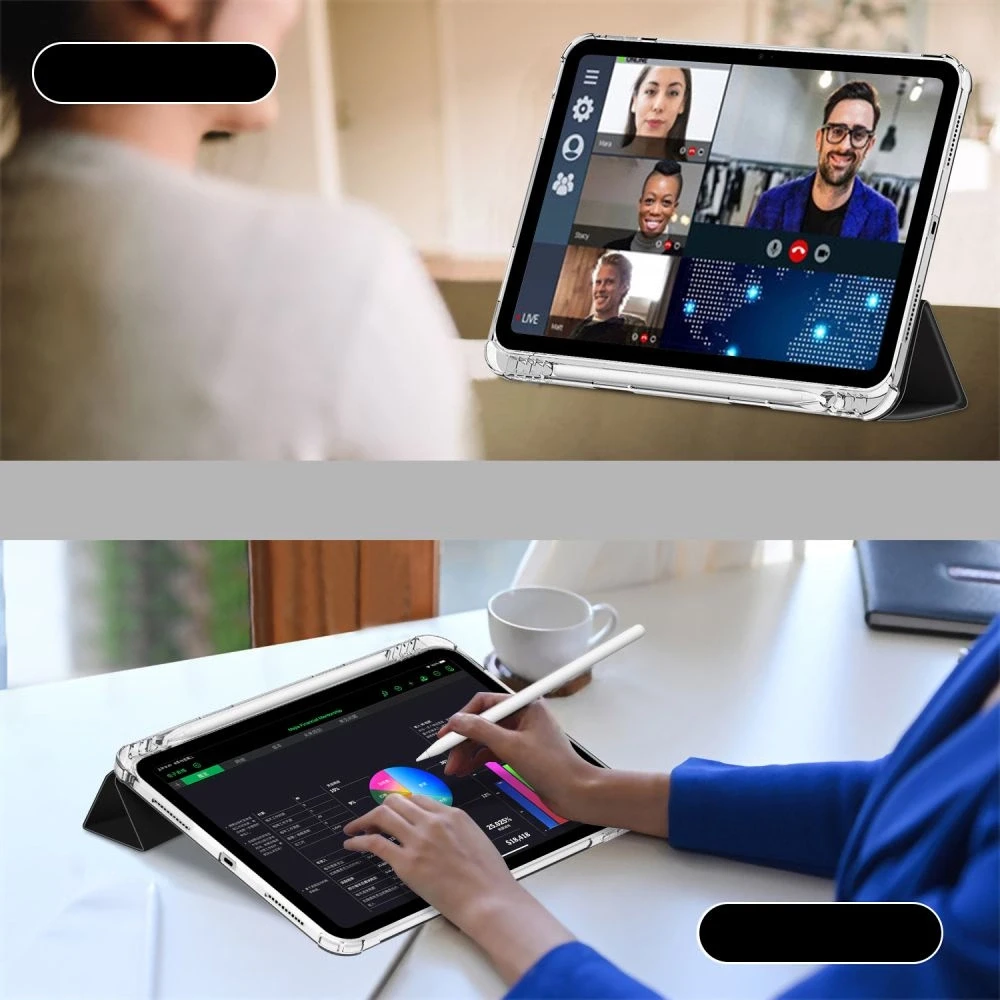 Tech-Protect SC Pen Hybrid Apple iPad 10.9” 10 / 2022 / 11” 11 / 2025 – dėklas planšetiniam kompiuteriui juodos spalvos