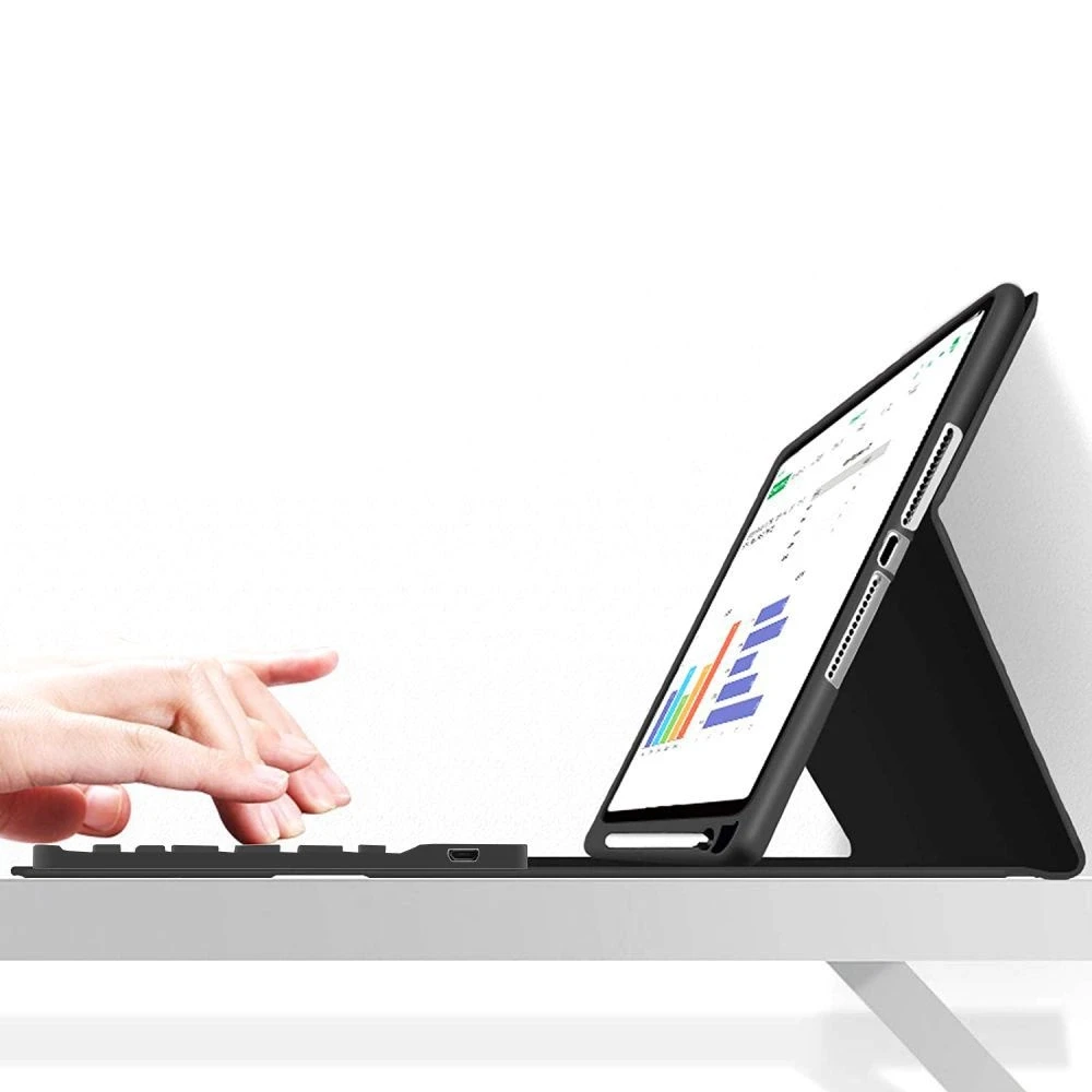 Tech-Protect SC Pen + Keyboard Apple iPad 10.9” 10 / 2022 / 11” 11 / 2025 – dėklas planšetiniam kompiuteriui juodos spalvos