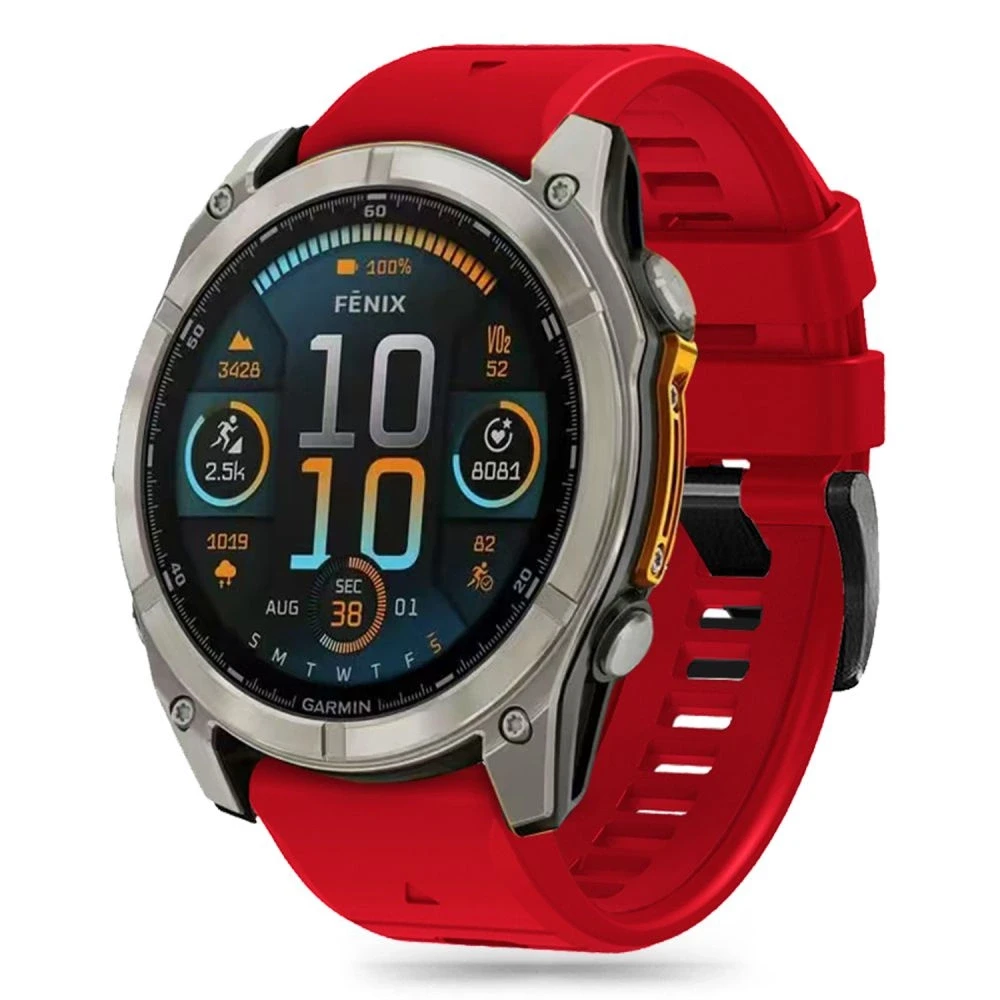 TECH-PROTECT SILICONE LINE GARMIN FENIX 5X / 5X PLUS / 6X / 6X PRO / 7X / 8 (51 mm) Raudonas