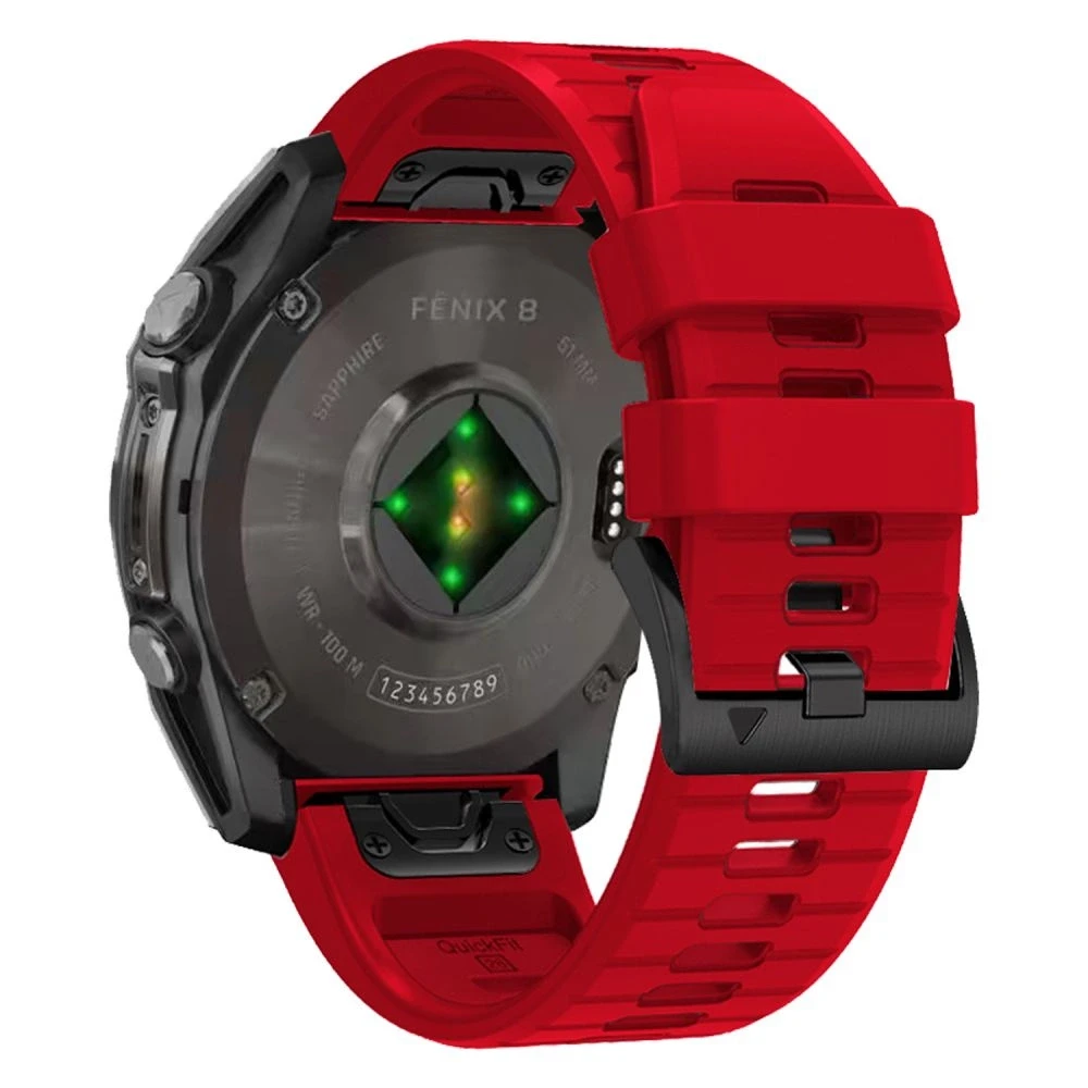 TECH-PROTECT SILICONE LINE GARMIN FENIX 5X / 5X PLUS / 6X / 6X PRO / 7X / 8 (51 mm) Raudonas