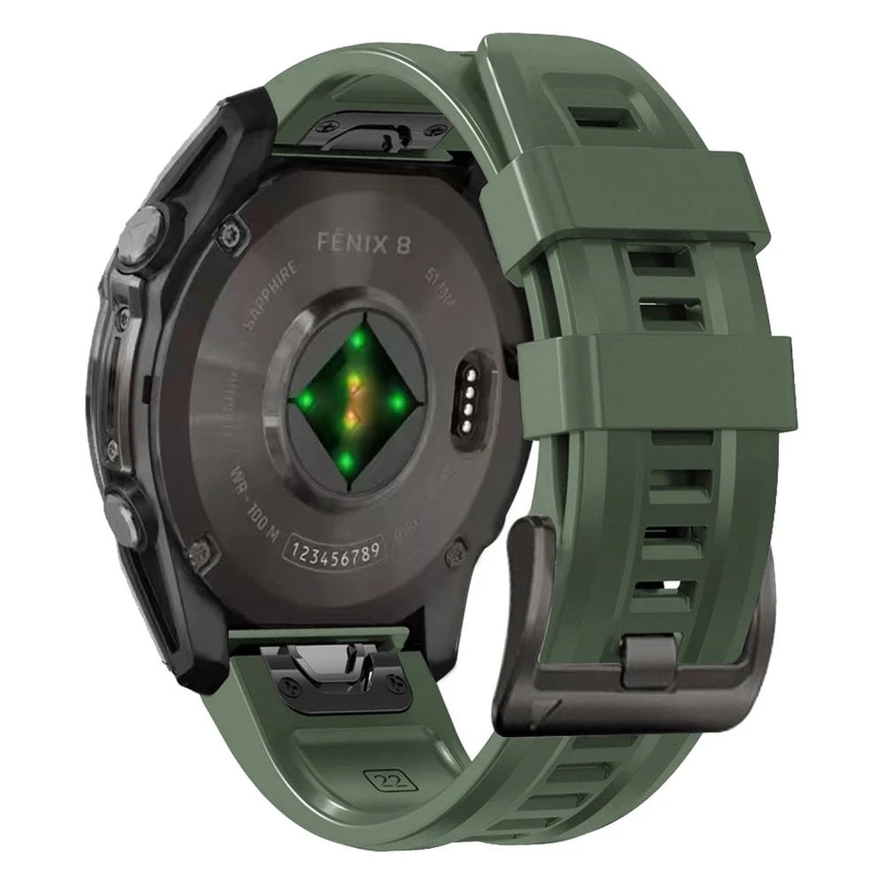 Tech-Protect silikoninė Garmin Fenix 5S / 5S Plus / 6S / 6S Pro / 7S / 8 (43 mm) armijos žalios spalvos