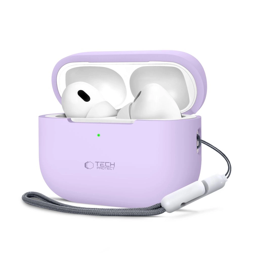 Apple AirPods Pro 1 / 2 Tech-Protect silikoninis dėklas ausinėms levandų spalvos