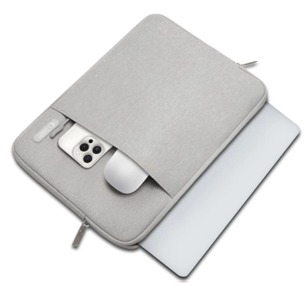 Tech Protect Tech-Protech Sleevy Nešiojamas kompiuteris 13-14 dėklas kompiuteriu pilkos spalvos