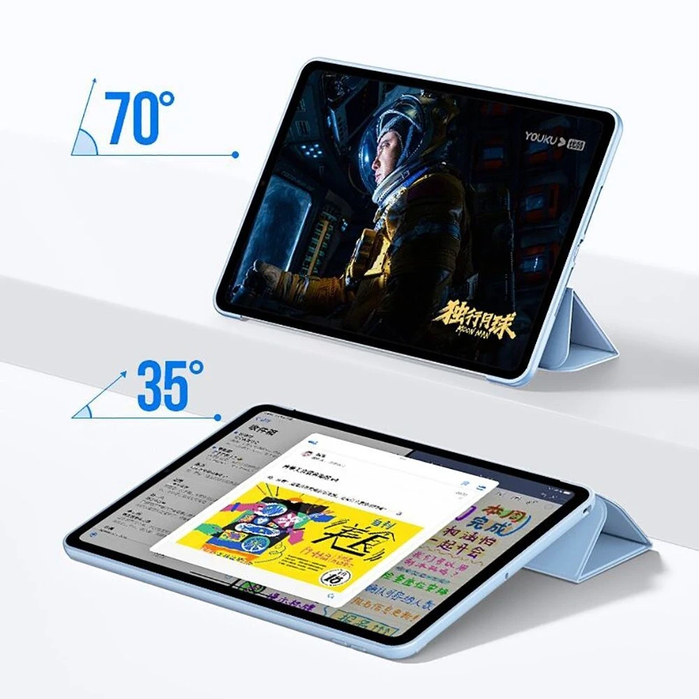 Tech-Protect SmartCase Apple iPad 10.9” 10 / 2022 / 11” 11 / 2025 – dėklas planšetiniam kompiuteriui žydros spalvos