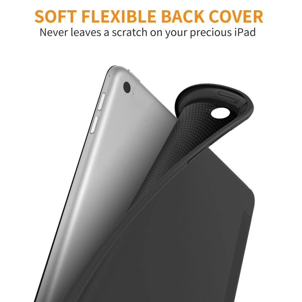 Tech-Protect SmartCase, skirtas iPad 9.7'' 5 / 6 2017-2018 - juoda
