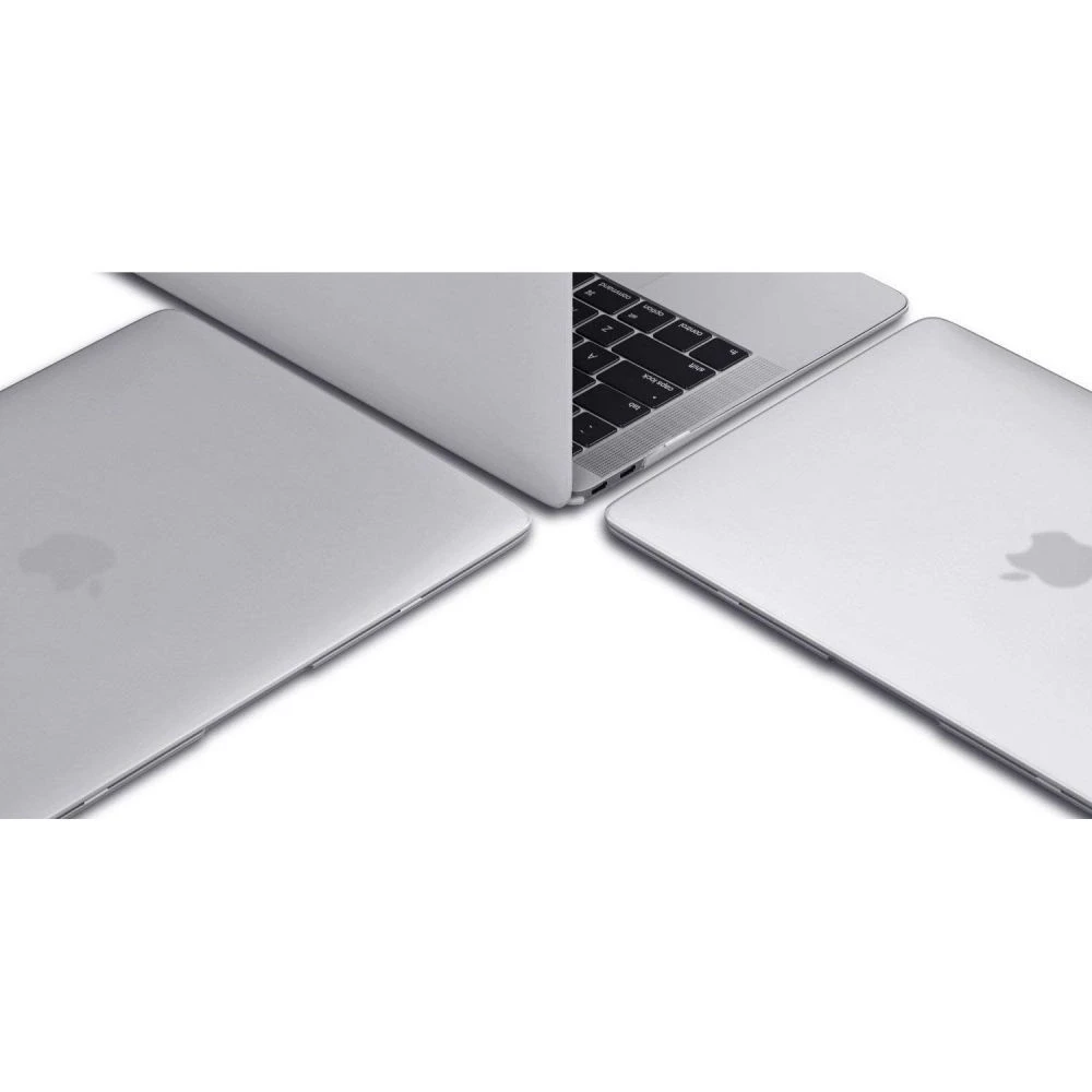 Tech-Protect SmartShell dėklas Apple MacBook Air 13" M2 / M3 / 2022-2024 – skaidrus ir blizgus