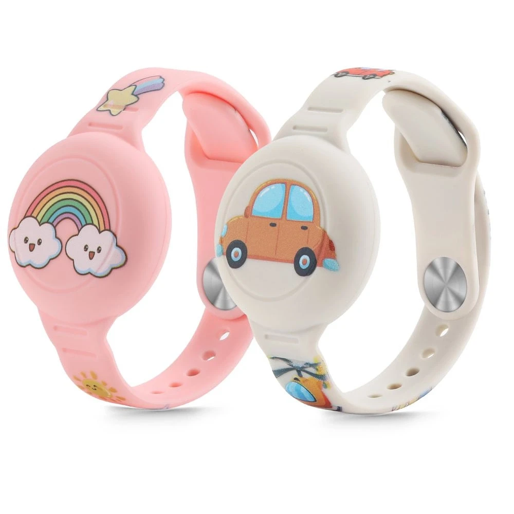 Dėklas „Tech-Protect Smooth For Kids“ 2 vnt. „Apple AirTag“ 1 / 2 įvairios spalvos