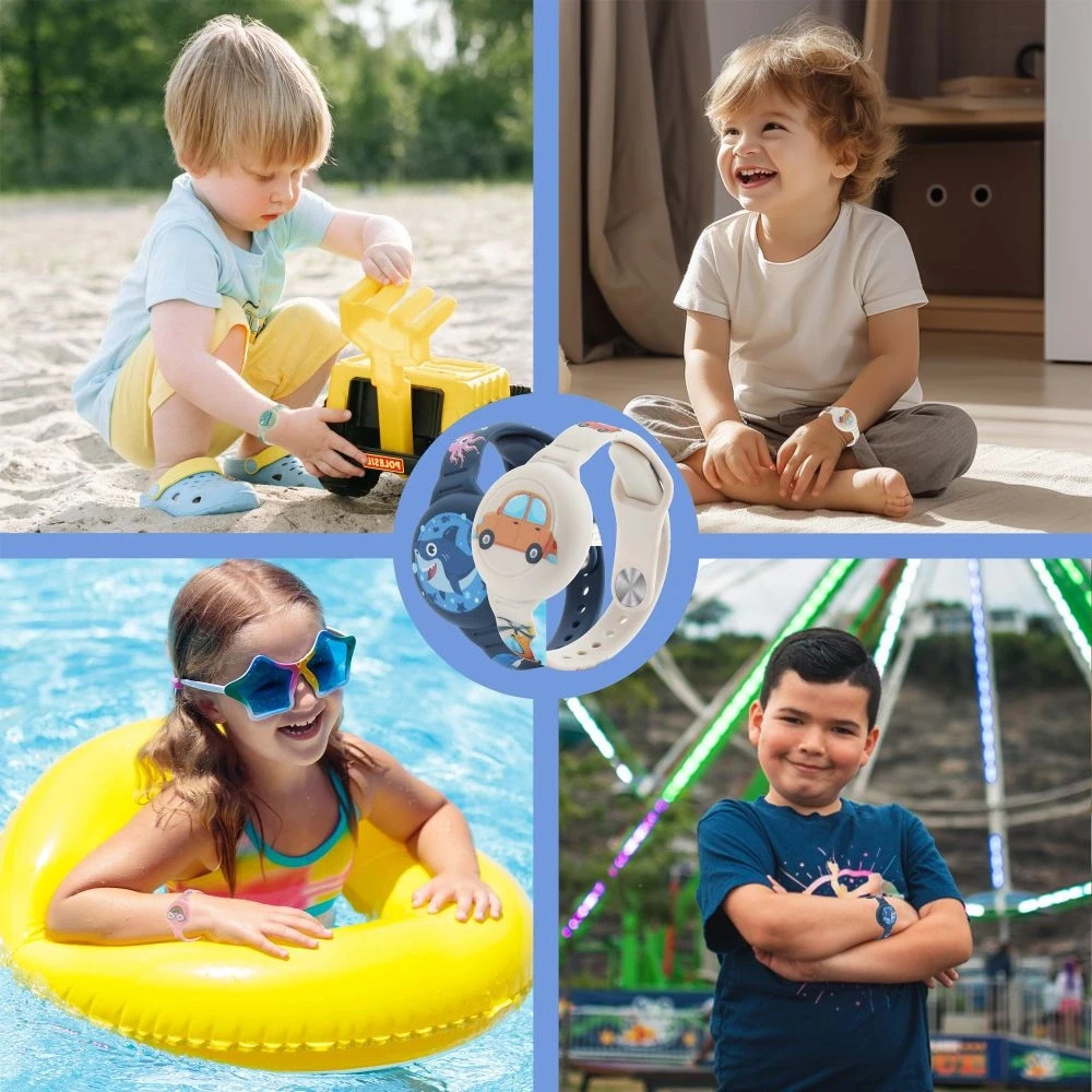 Dėklas „Tech-Protect Smooth For Kids“ 2 vnt. „Apple AirTag“ 1 / 2 įvairios spalvos