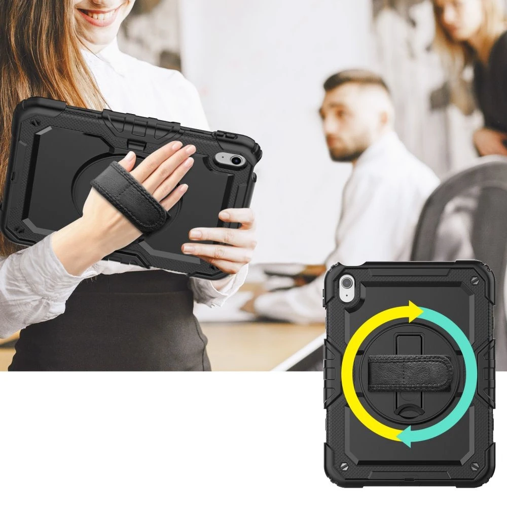 Tech-Protect Solid360 Apple iPad 10.9” 10 / 2022 / 11” 11 / 2025 – dėklas planšetiniam kompiuteriui juodos spalvos