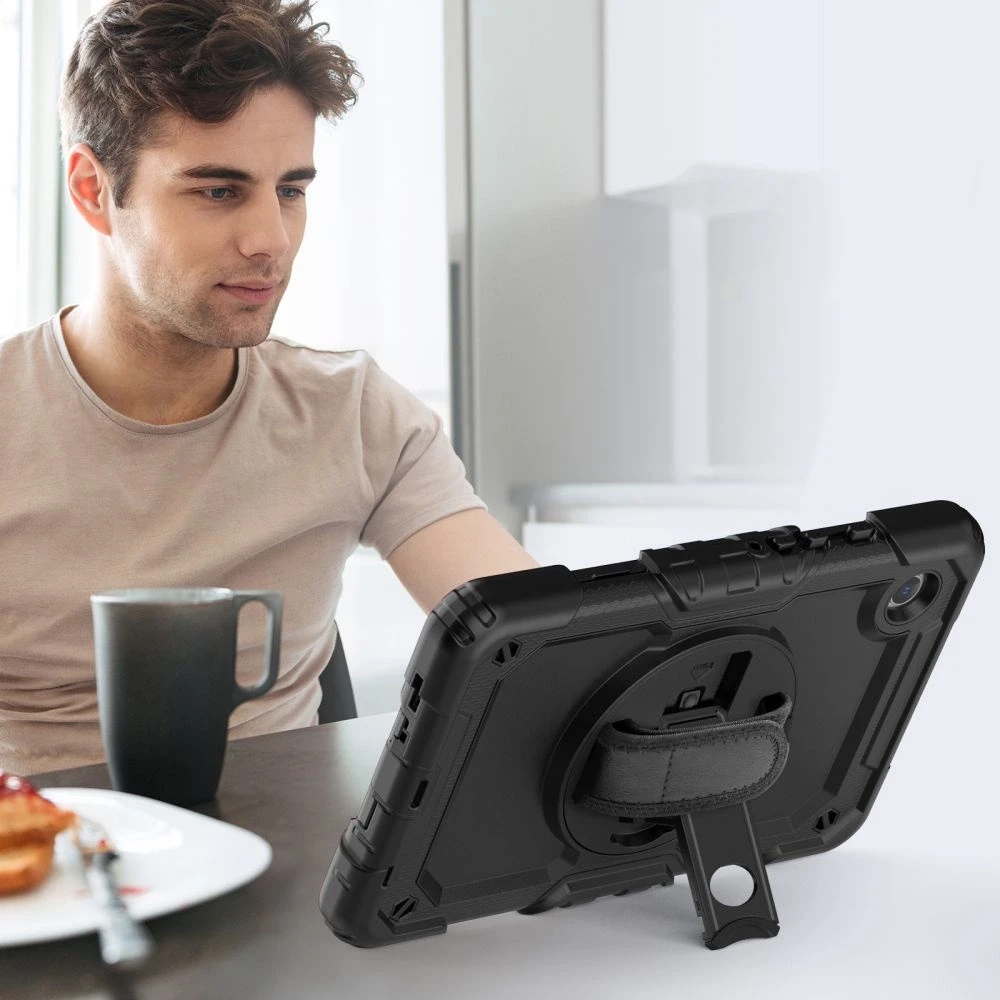 Dėklas Samsung Galaxy Tab A9 8.7 Tech-Protect Solid360 juodos spalvos