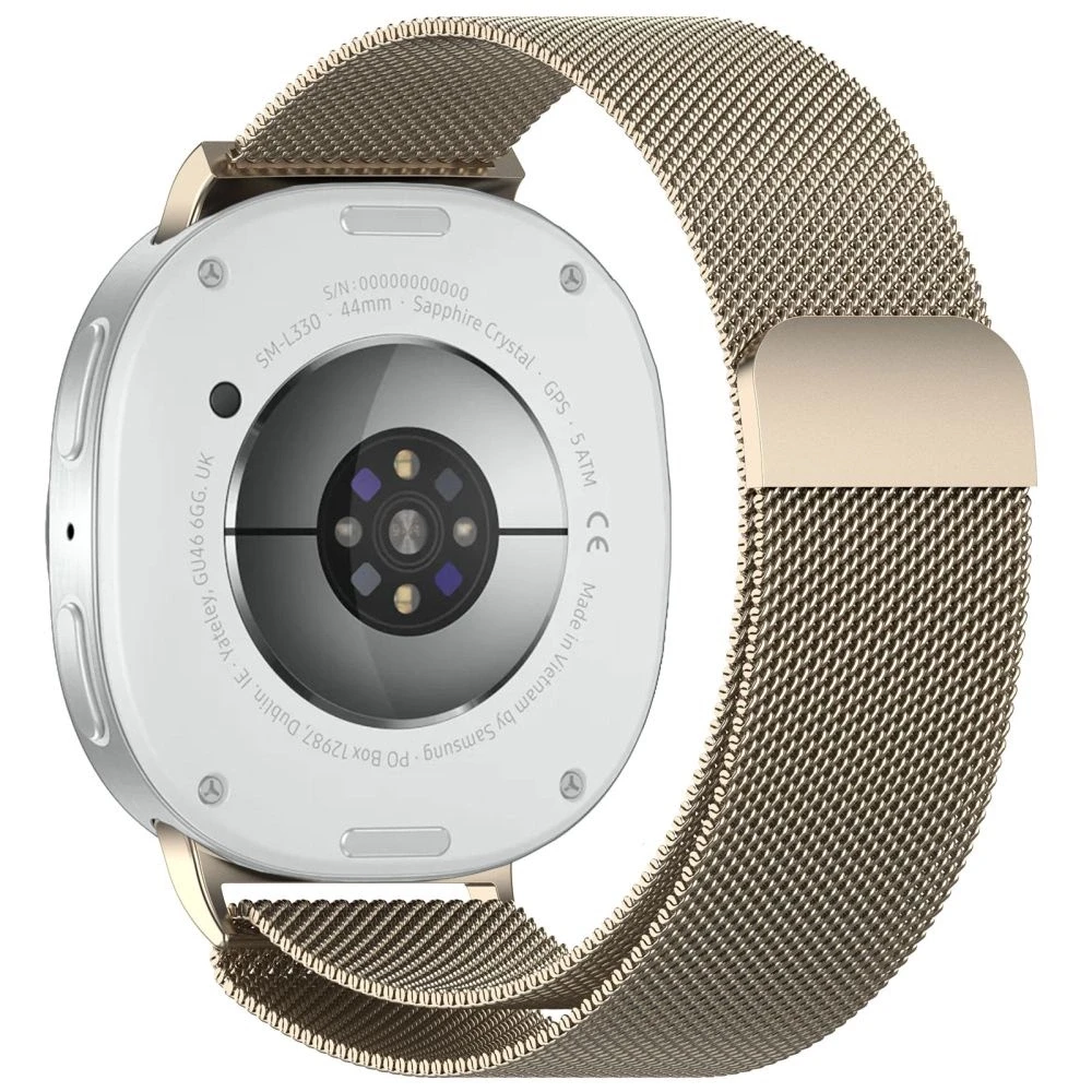 Tech-Protect Stainless apyrankė skirta Samsung Galaxy Watch 40 / 44 / 46 mm – aukso spalvos