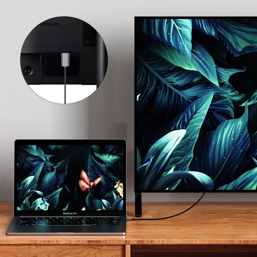 „Tech-Protect UltraBoost“ USB-C / HDMI 4K 60Hz kabelis, 2 m, juodas