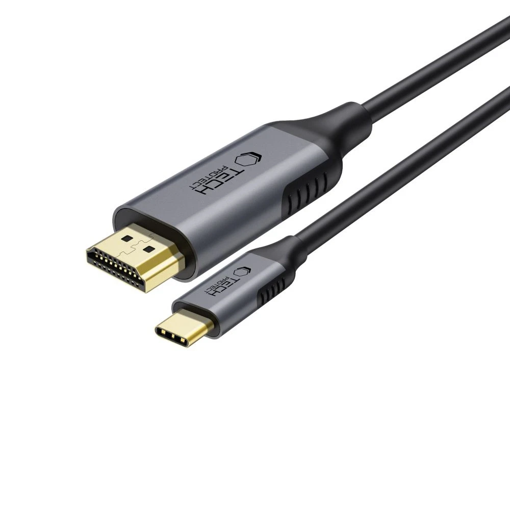 Tech-Protect USB-C į HDMI laidas su metalinėmis jungtimis