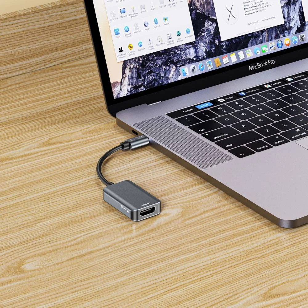 Adapteris USB-C į HDMI 4K Tech-Protect Ultraboost juodos spalvos