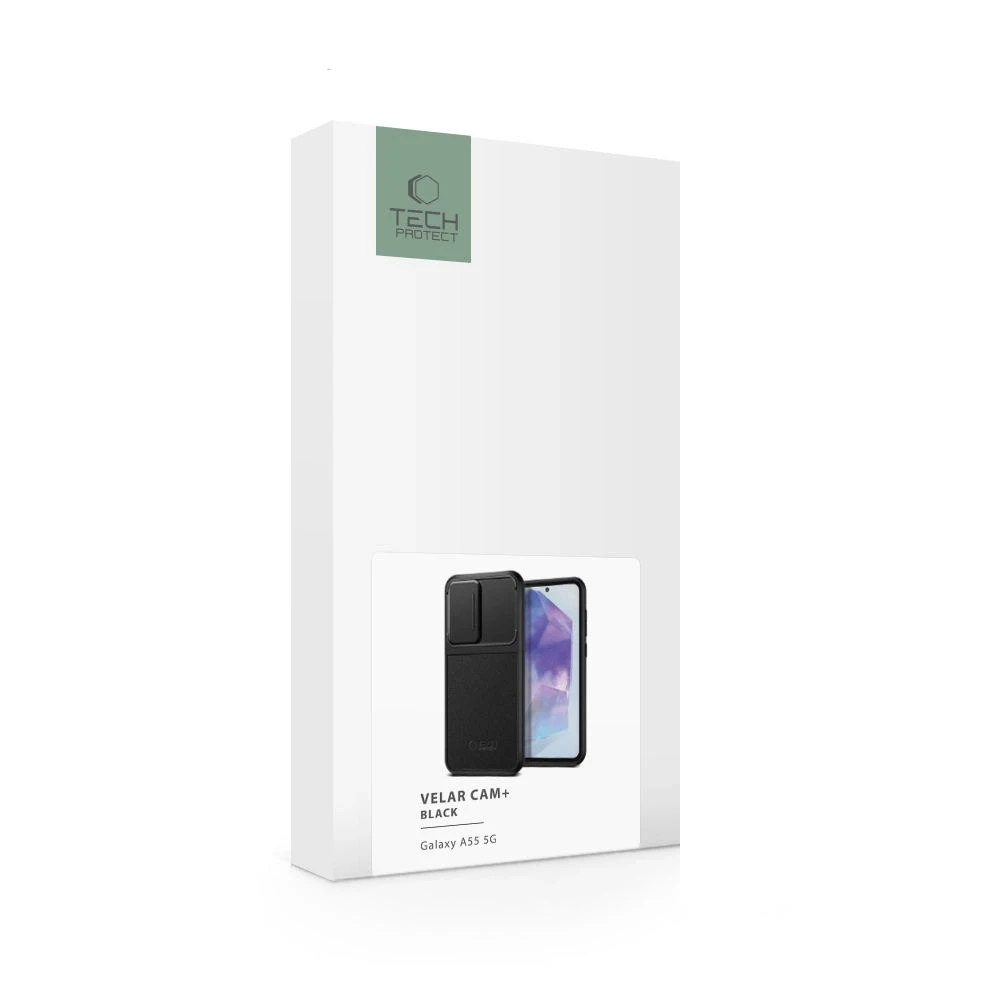 Samsung Galaxy A55 5G Tech-Protect Velar Cam+ dėklas telefonui juodos spalvos