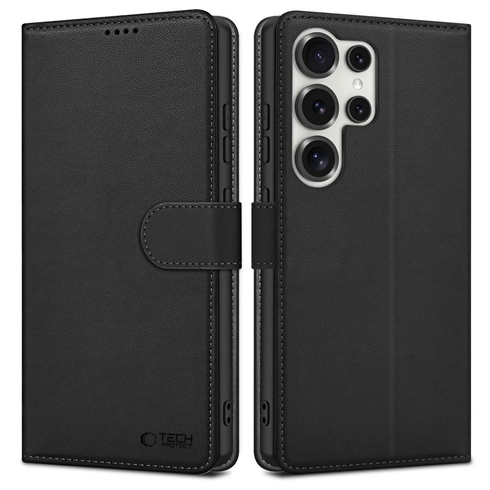 Tech-Protect Wallet Samsung Galaxy S25 Ultra – dėklas telefonui juodos spalvos