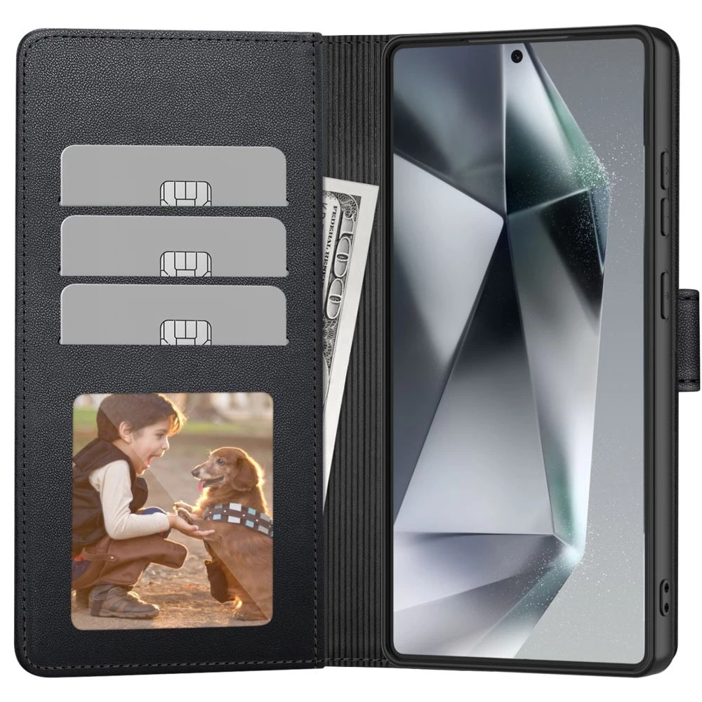 Tech-Protect Wallet Samsung Galaxy S25 Ultra – dėklas telefonui juodos spalvos