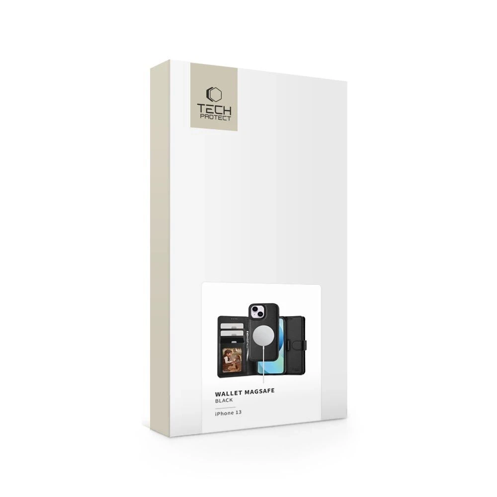 Tech-Protect Wallet MagSafe Apple iPhone 13 – dėklas telefonui juodos spalvos