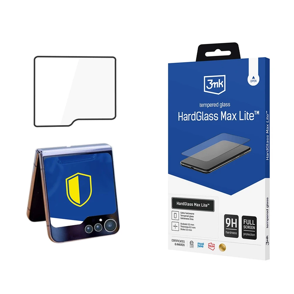3MK HardGlass Max Lite Samsung Galaxy Z Flip 6 juodas, viso ekrano Glass Lite