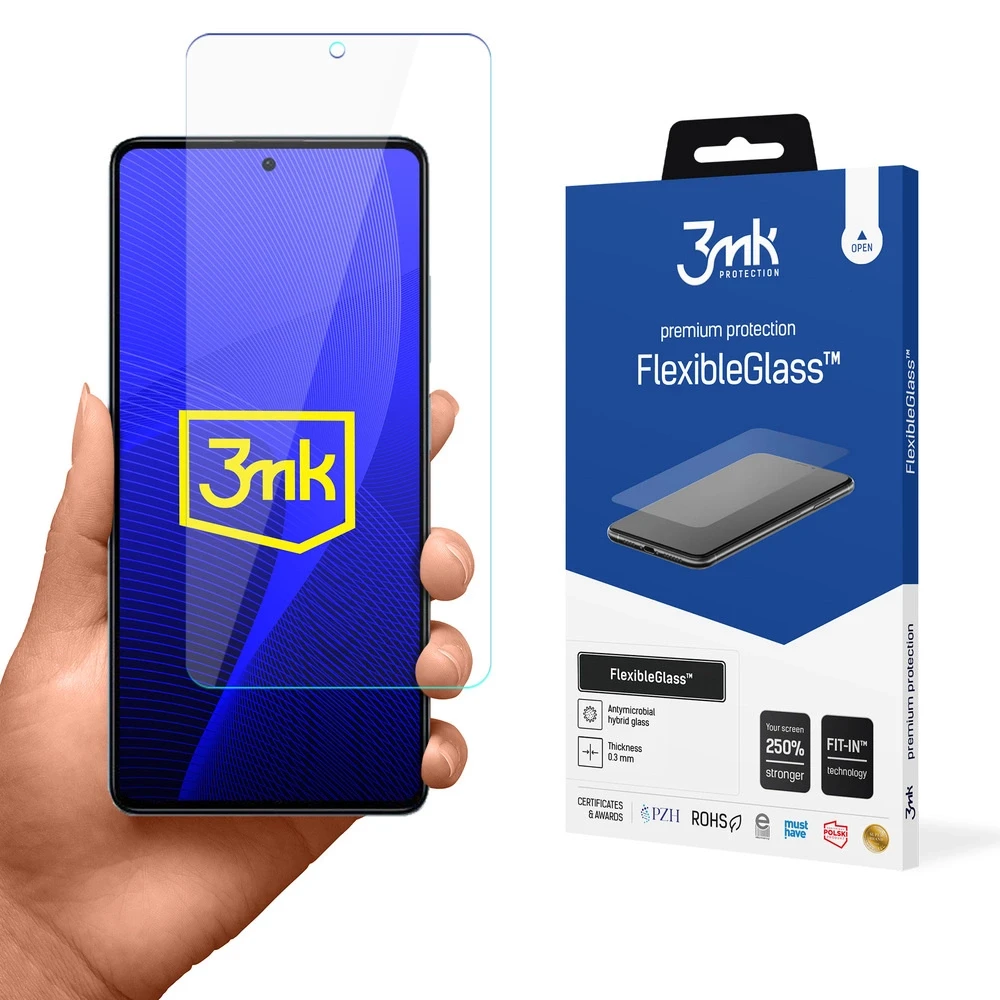 LCD apsauginė plėvelė 3mk Flexible Glass Xiaomi Redmi Note 12 Pro 5G/12 Pro+ 5G/Poco X5 Pro 5G