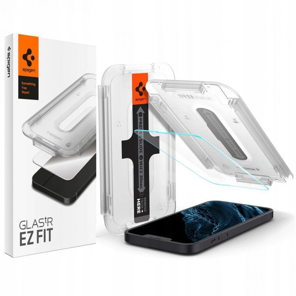 Apsauginis stiklas Spigen GLAS.TR "EZ FIT" Apple iPhone 13 / 13 Pro / 14
