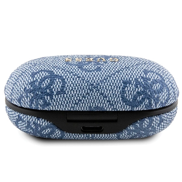 GUESS belaidės ausinės bluetooth TWS ENC GUTWSP4EGB (4G Metal) mėlynas