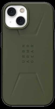 UAG Urban Armor Gear dėklas CIVILIAN suderinamas su MagSafe, skirtas IPHONE 14 Plus žalias