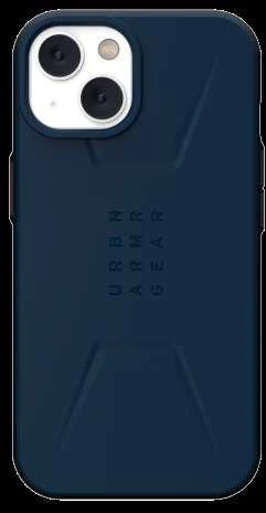 UAG Urban Armor Gear dėklas CIVILIAN, suderinamas su „MagSafe“, skirtas IPHONE 14 Plus, tamsiai mėlynas