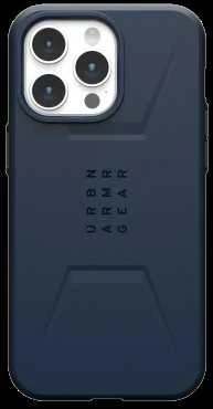 Urban Armor Gear UAG Civilian MagSafe Apple iPhone 15 Pro Max - dėklas telefonui mėlynos spalvos
