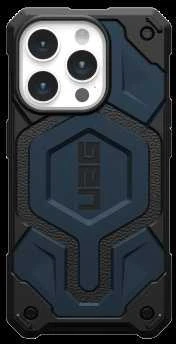 Urban Armor Gear UAG Monarch Pro su MagSafe iPhone 15 Pro - dark dėklas telefonui mėlynos spalvos