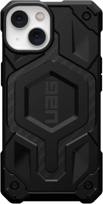 UAG Urban Armor Gear dėklas MONARCH, suderinamas su „MagSafe“, skirtas IPHONE 14 Plus, anglies pluošto