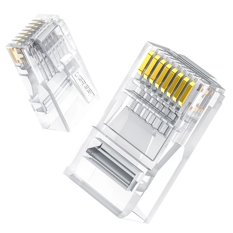 Ugreen Kištukas RJ45 (8P8C) CAT6 UTP daugiavieliam ir monolitiniam kabeliui (100 vnt)