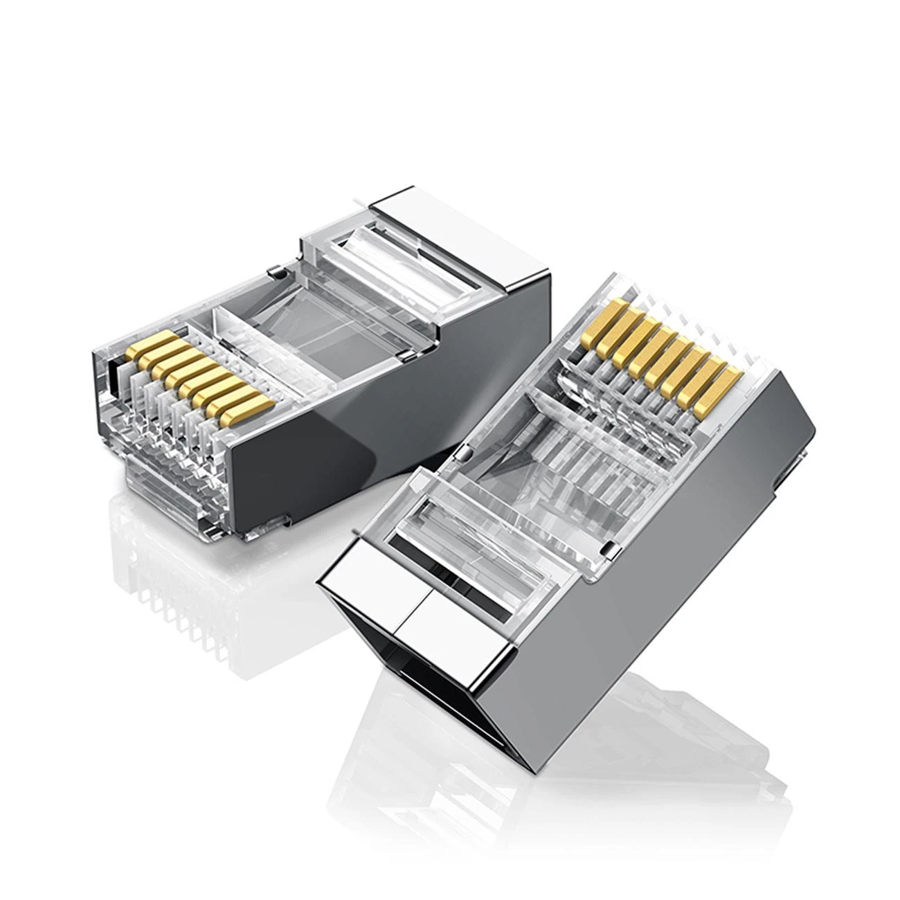 UGREEN Ethernet RJ45 metalinis kištukas 8P/8C Cat.6 UTP 10vnt